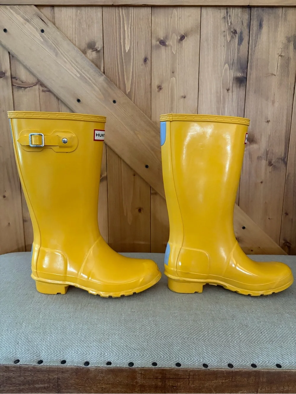 Hunter Original Yellow Rain Boots | Big Kids 3 Boys/4 Girls